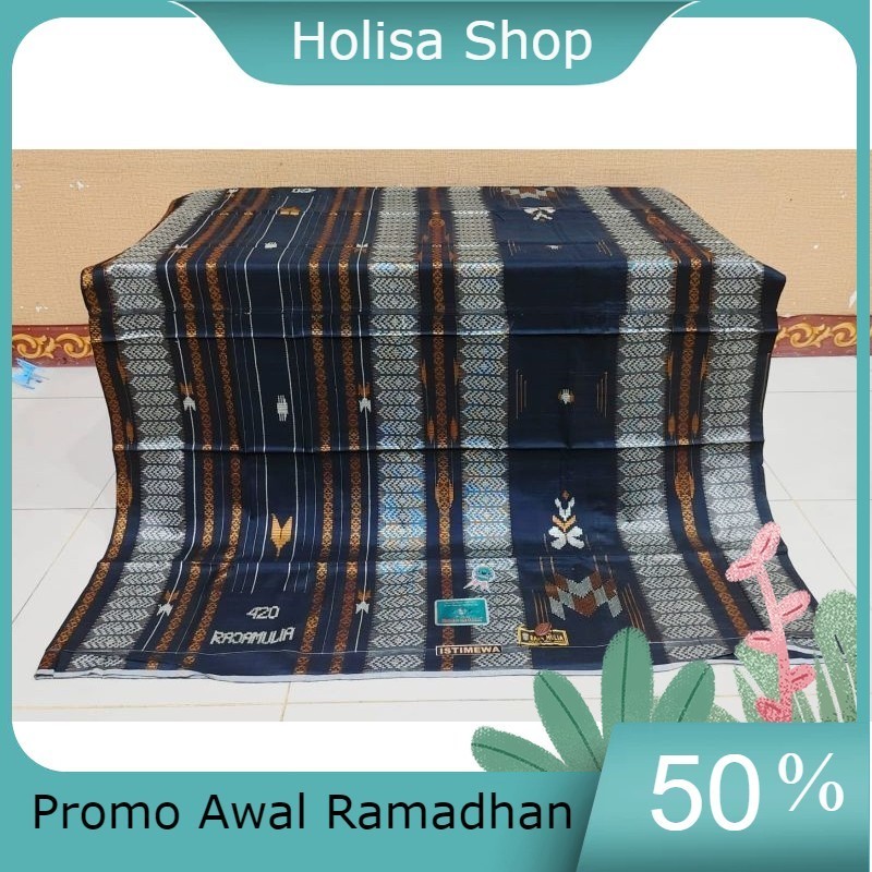 Promo Awal Ramadhan COD Sarung Tenun Full Sutera Rajamulia 420 Original edisi 0202-2 stara  tamer ke