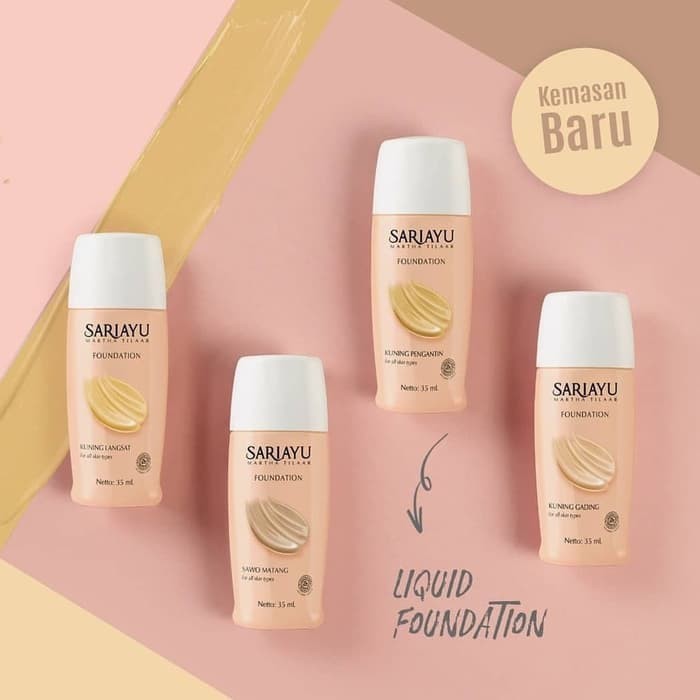 SARIAYU FOUNDATION | Sariayu Foundation Kuning Gading, Kuning Langsat, Kuning Pengantin, Sawo Matang