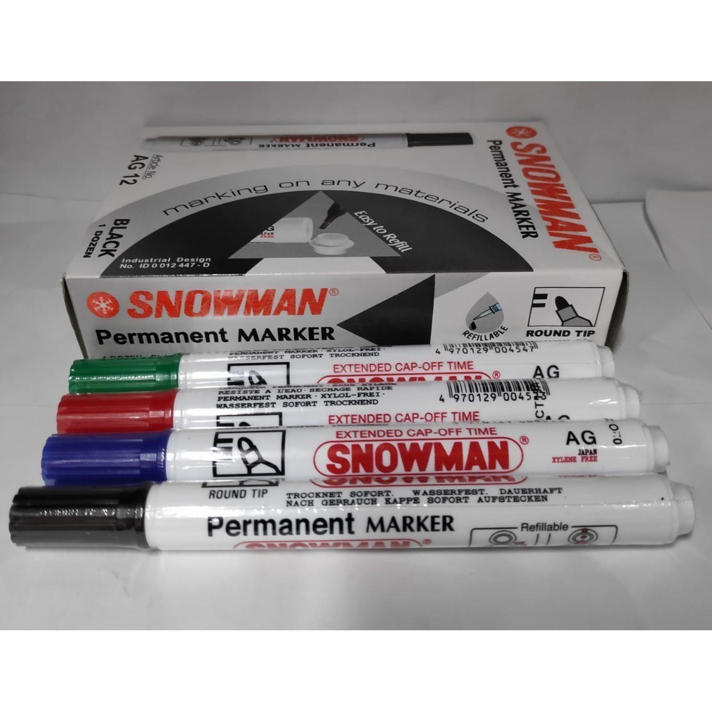 

[RP] Spidol SNOWMAN Permanen Marker AG12 / Spidol Permanent