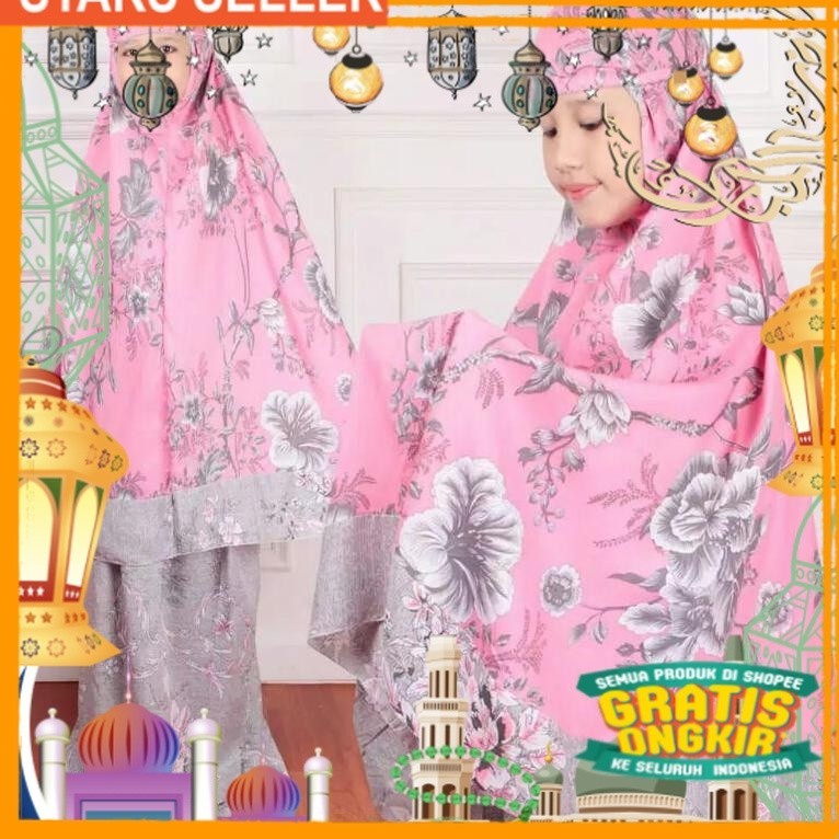 PromoLebaran Mukena anak perempuan | mukena bunga anak | mukena tanggung | mukena bahan rayon | muke