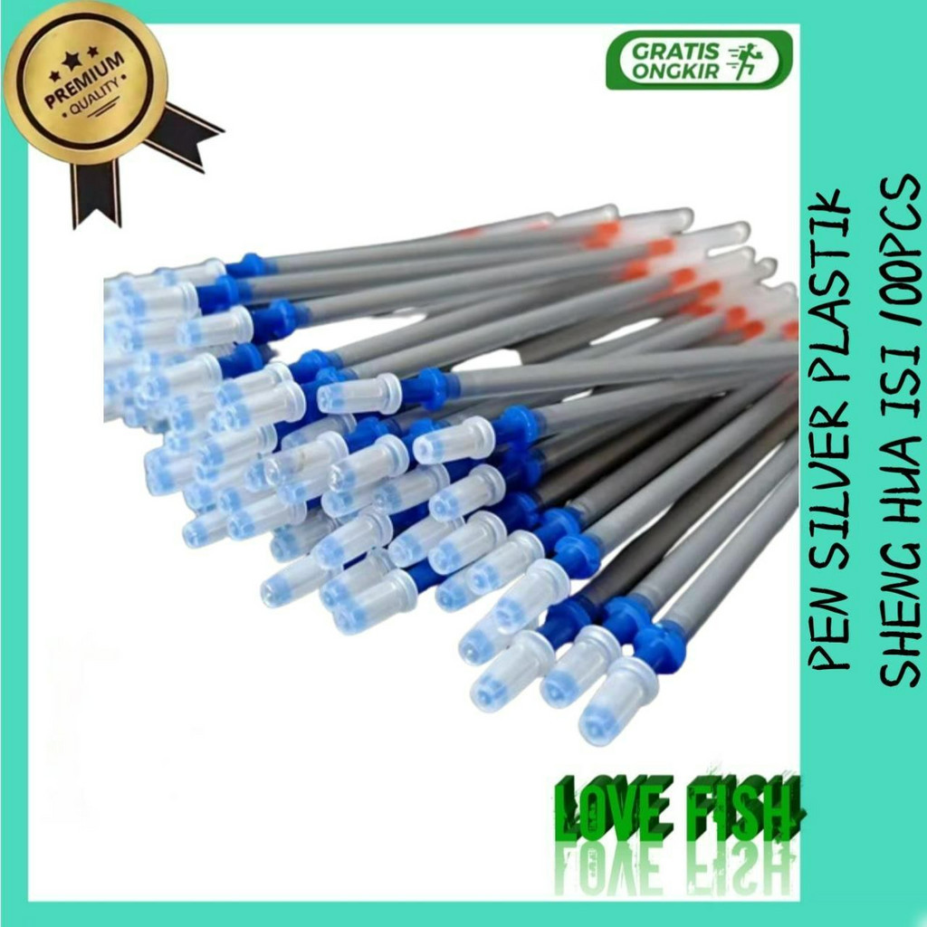 

PEN SILVER PLASTIK SHENG HUA isi 100pcs