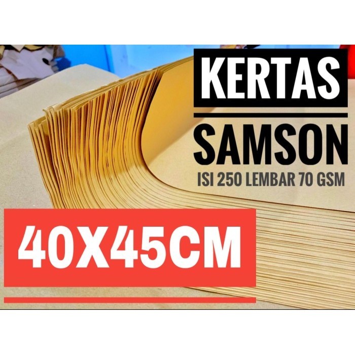 

AST KERTAS SAMSON 40x45Cm KRAFT/SAMSON CRAFT/KERTAS PACKING - 250 Lembar