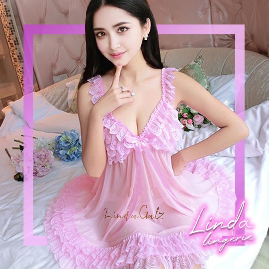 LindaGalz - Pakaian Tidur Wanita Dewasa / Lingerie Big Size Jumbo 0931-7