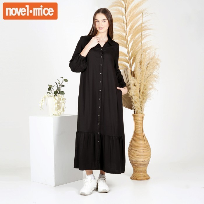 *PROMO*-Spesial Ramadhan LeRosetz - Dress Wanita | Gamis Black - XL