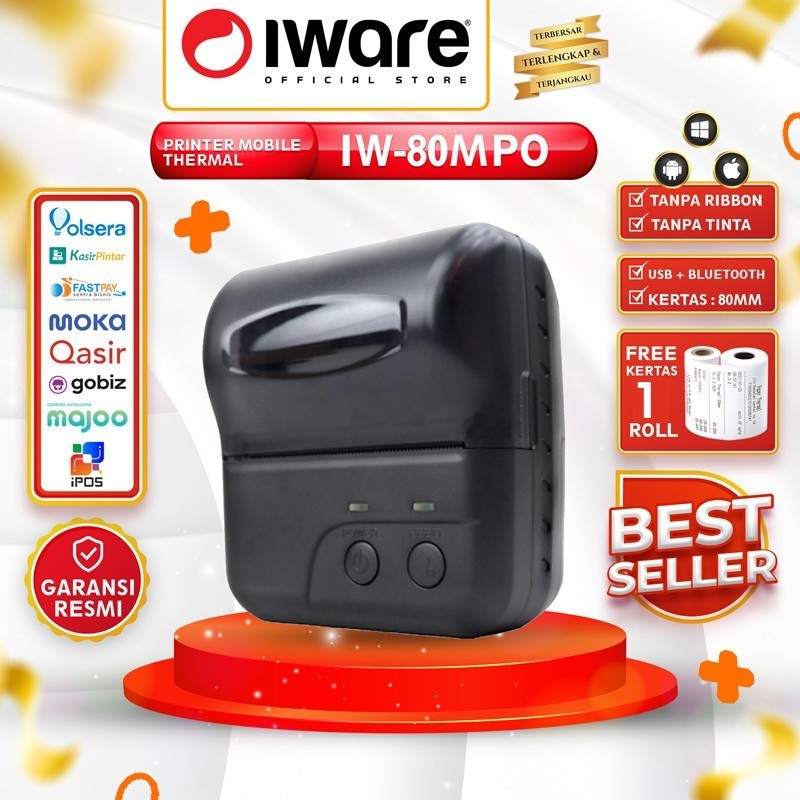 PRINTER THERMAL BLUETOOTH IWARE C-80MPO 80mm USB