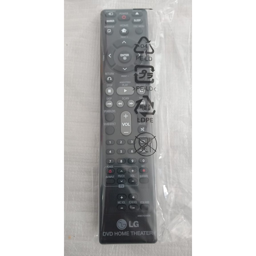 REMOTE REMOT DVD HOME THEATRE LG HT806 HT805 DH7530