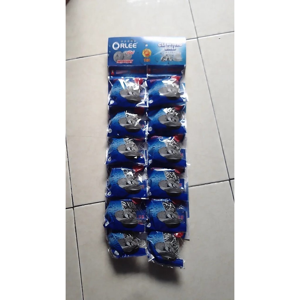 PROMO GROSIR GOSOK PANCI ORLE GOSOK PANCI KAWAT/STAINLESS ANTI KARAT (ISI 12)