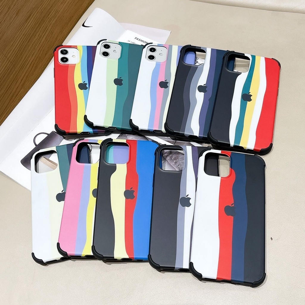 BAST Xiaomi Poco M3 Xiaomi Poco M3 Pro Xiaomi Poco X3 Leather Embos Rainbow