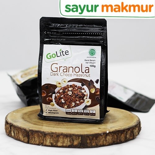

GoLite Granola Dark Choco Hazelnut 100 gram Sayurmakmur