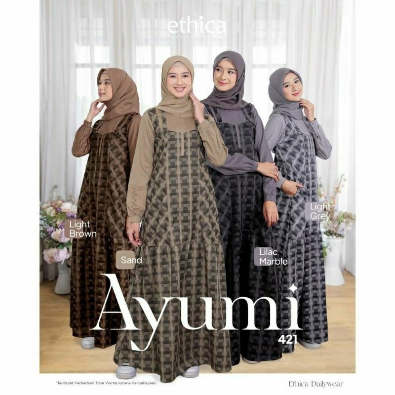 Eticha Ayumi 421 gamis Terbaru eticha original eticha Ayumi 421 eticha