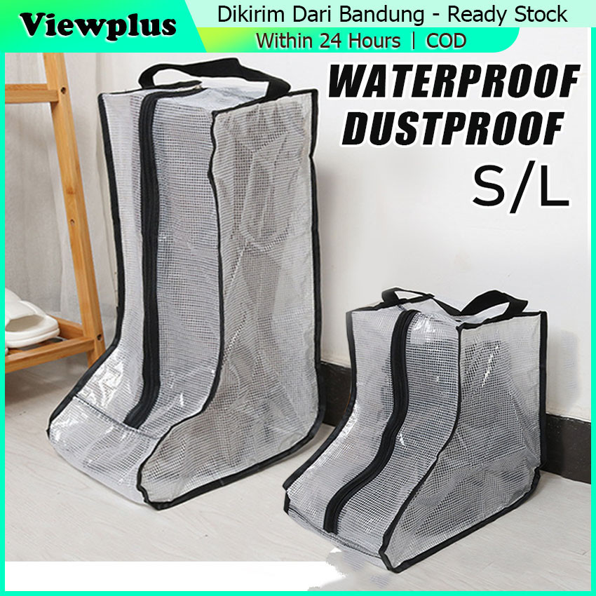 Tas Sepatu Boots Storage Long Anti Debu Shoes Bag Travel Organizer / Tas Penyimpanan Sepatu Boot Tah