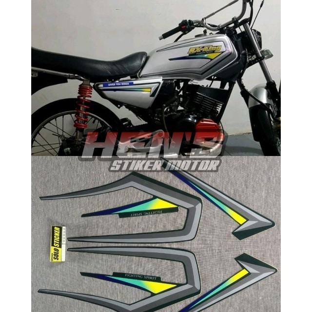 Striping lis stiker standar RX KING 2001 HIJAU