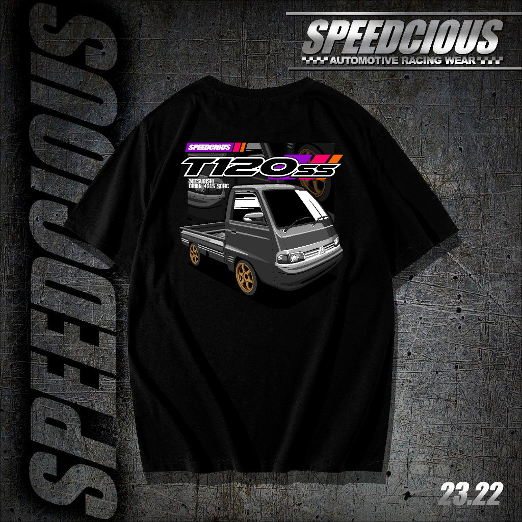 Kaos Racing Baju Mobil Mutsubishi Pick Up T120SS Modifikasi Terbaru Speedcious Automotive Racing Wea