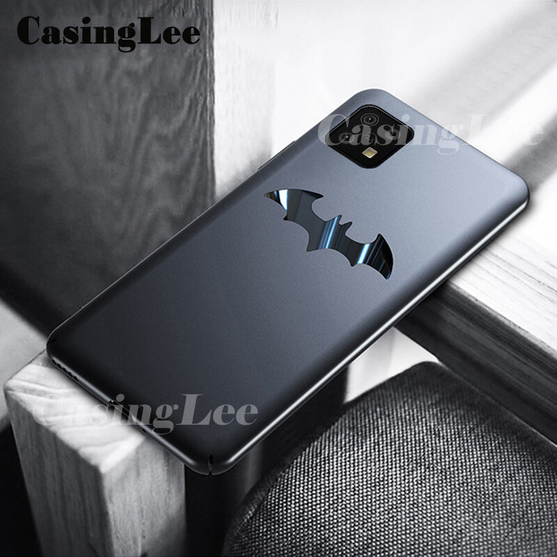 CasingLee For Sharp Aquos Sense 6S case Smooth Metal Bat Man Marvel DC design protector Back cover C