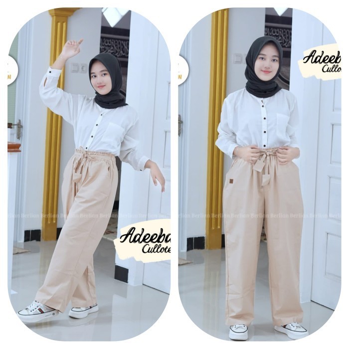 ✨BEST✨ -Celana Kulot Anak Perempuan Remaja/Tanggung sz 14-18 th Fayolla Kulot - Cokelat, 18