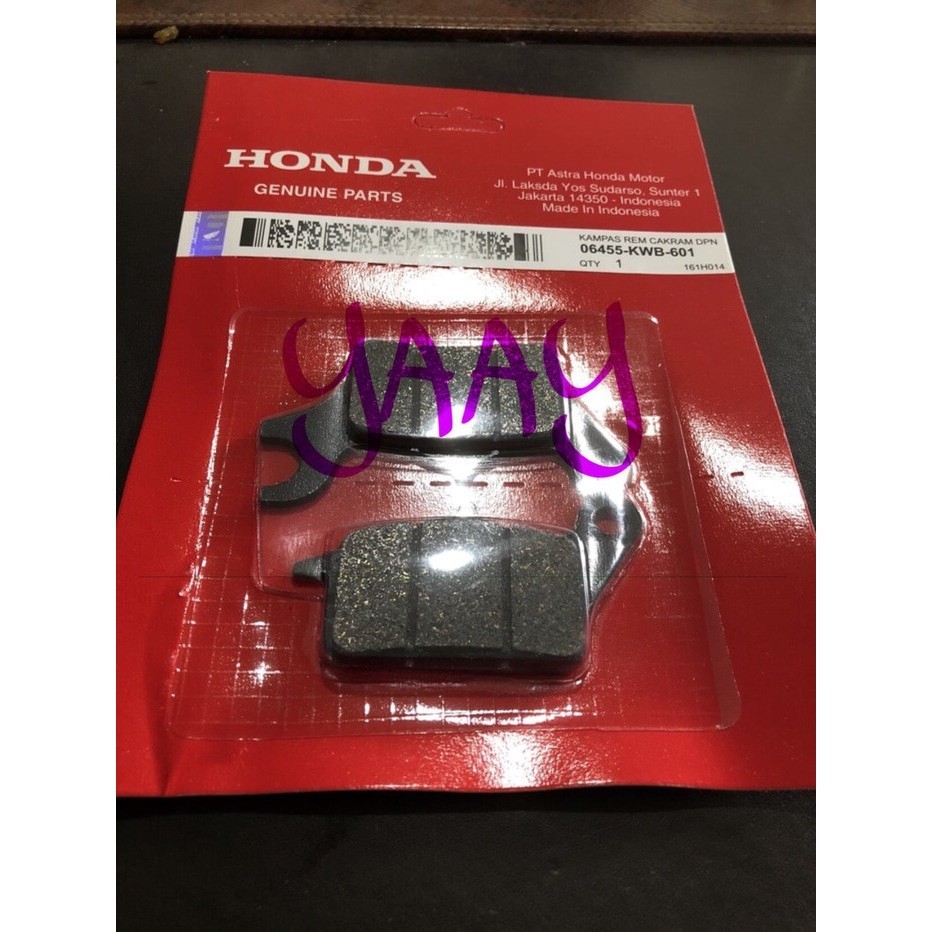 KWB DISPAD DEPAN KAMPAS BLADE REVO ABSOLUTE SUPRA X 125 FI F1 HELM-IN