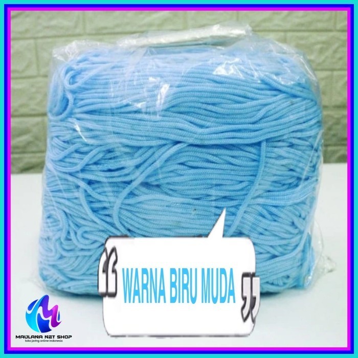 tali kur 3mm warna warni bungkus besar 910 gram / tali cord kiloan - Putih