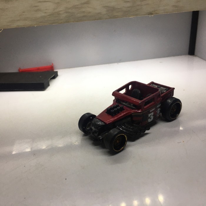 hotwheels bone shaker merah diecast loose junk -OS25