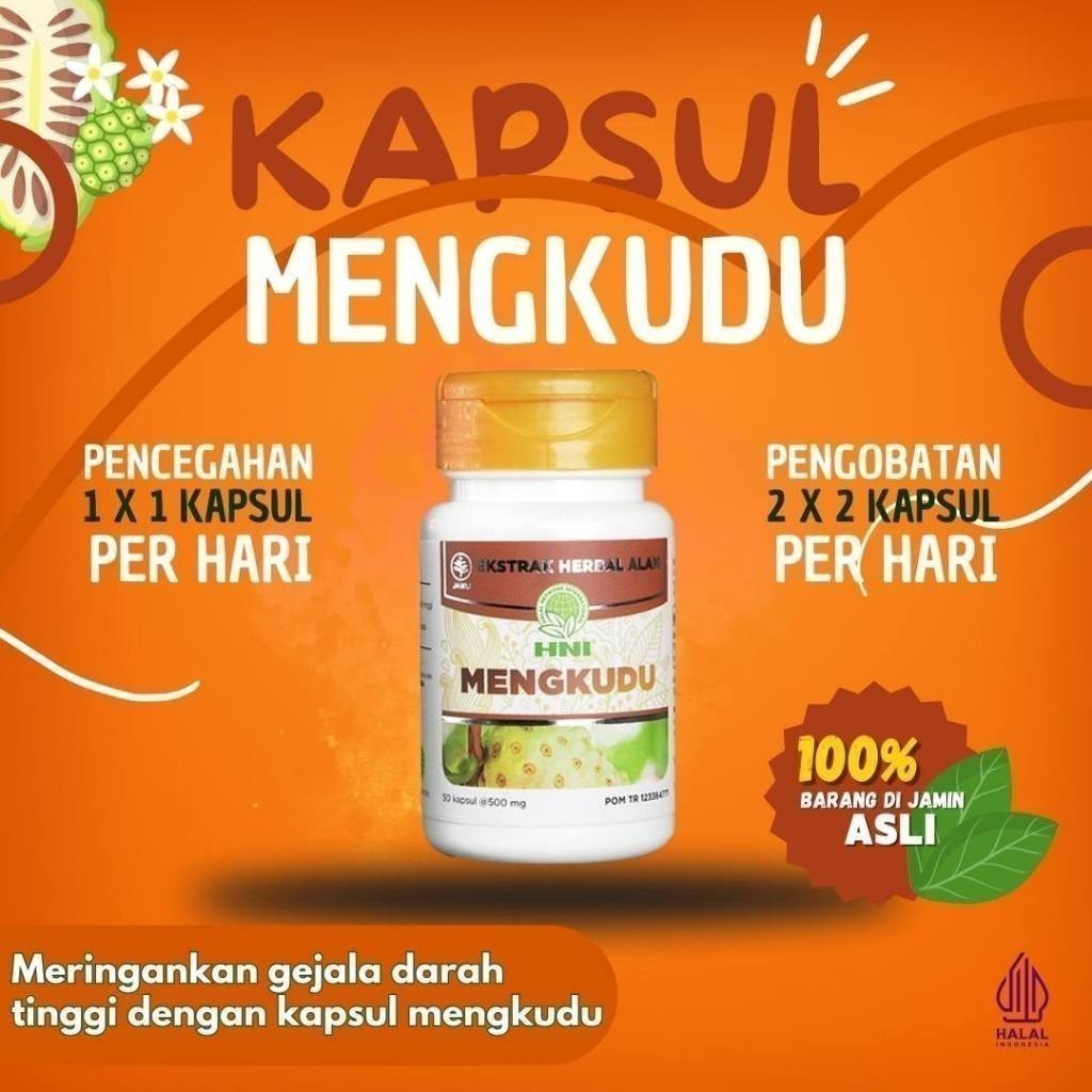 

TERMURAH MENGKUDU KAPSUL HNI HPAI HERBAL DARAH TINGGI 50GR EXP 2028