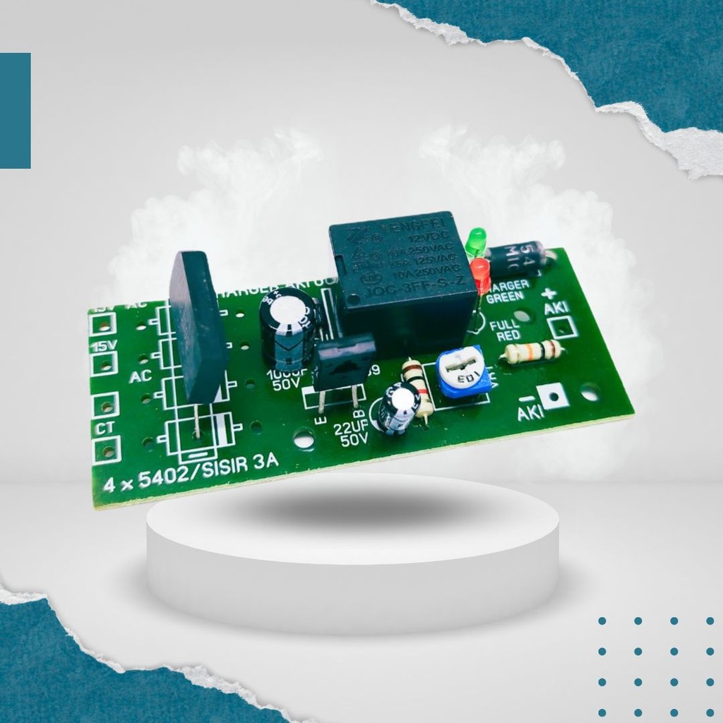 Yexstoree Modul Charger Aki 12V Otomatis Pengisian Dengan Cut Off Otomatis