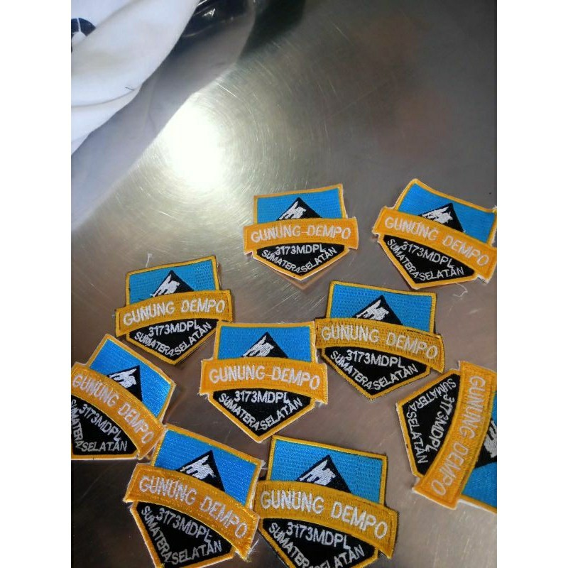 Bordir Emblem Pendaki Gunung bordir komputer