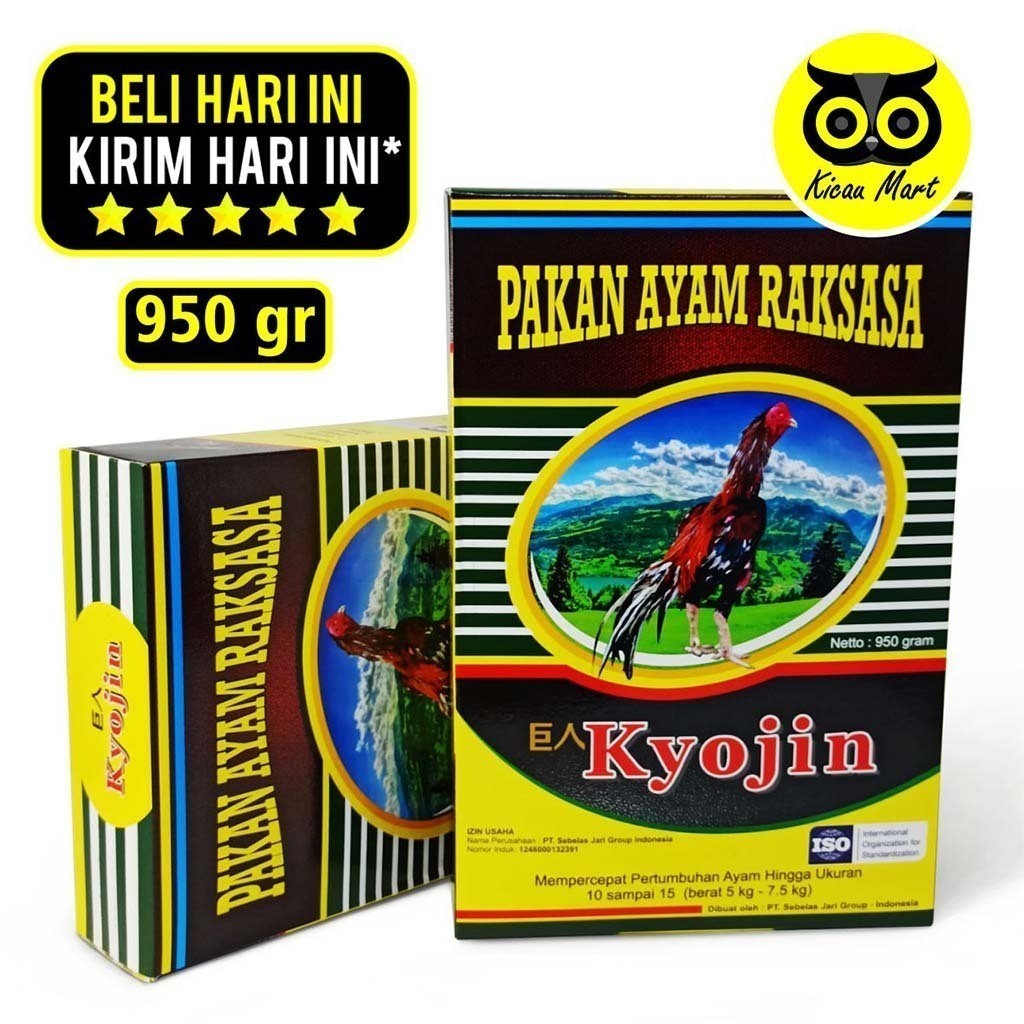 KICAU MART KYOJIN PAKAN AYAM RAKSASA 950 GRAM PAKAN AYAM KYOJIN ORIGINAL MAKANAN PERTUMBUHAN AYAM JA