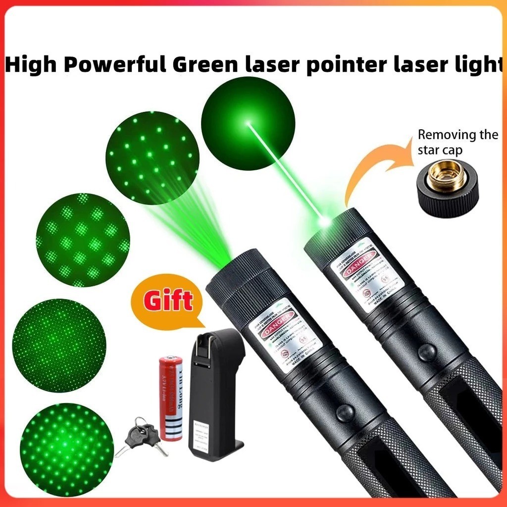 [MC] Green Laser Pointer 303/ Laser Hijau/ Laser Kunci Keamanan Free Batrai