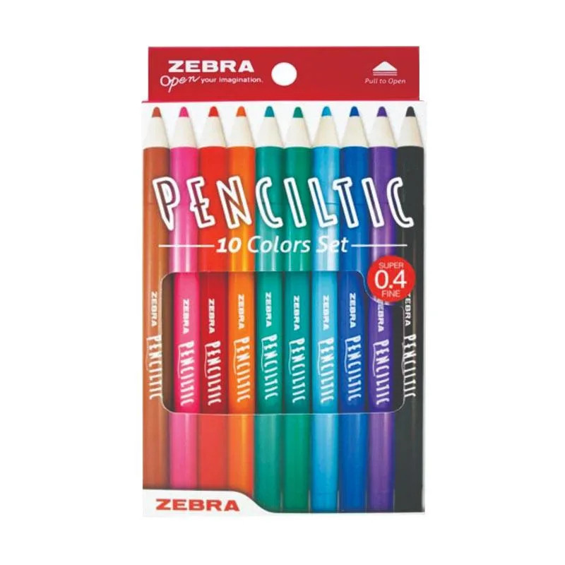 

[PACK] PULPEN PEN WARNA WARNI 10 WARNA - PENCILTIC
