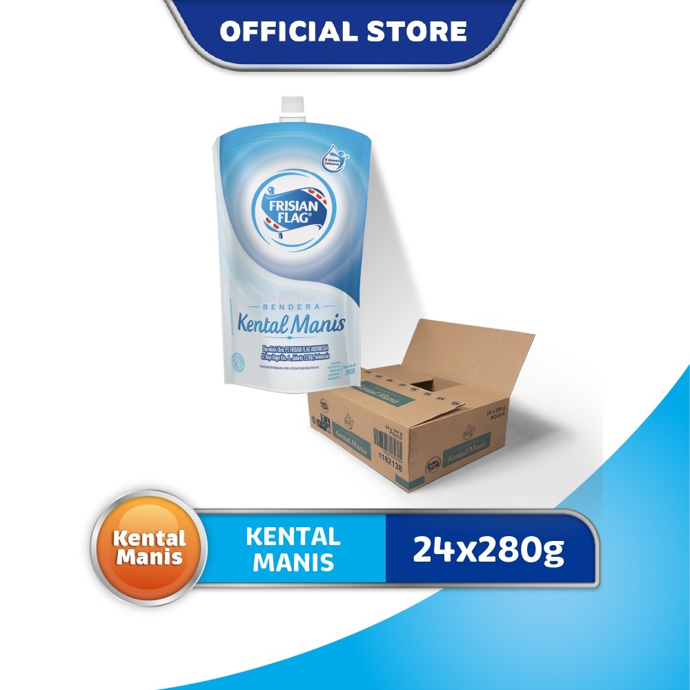 

Frisian Flag Bendera Kental Manis Pouch 280g - 24 Pcs