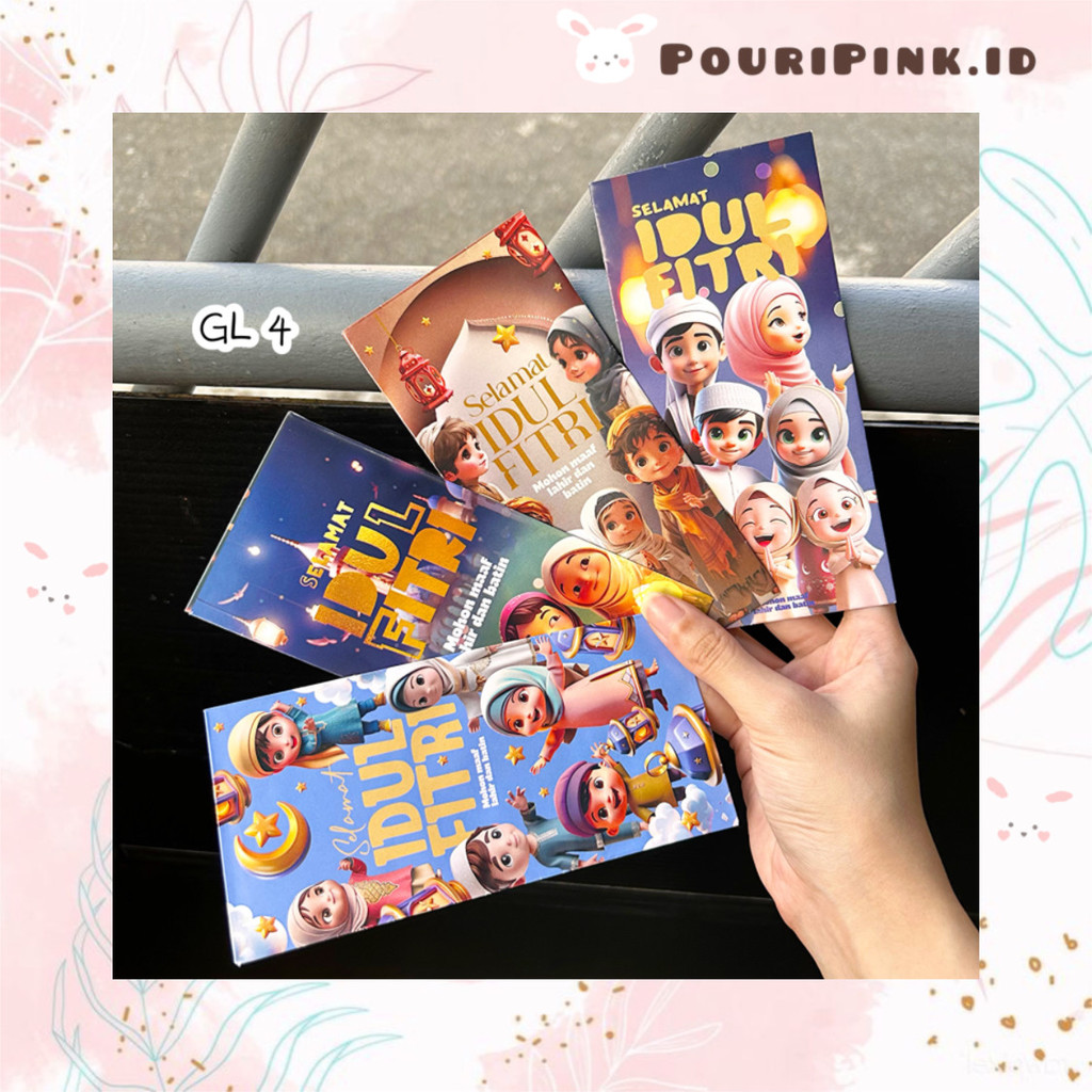

GL Amplop Lebaran 2025 isi 10 pcs Ukuran L Karakter Idul Fitri Chibi Kartun Lucu Islamic Aesthetic Hari Raya Eid Mubarak Uang Thr Anak Muslim Atk Banjar Martapura Mtp PouriPink.id