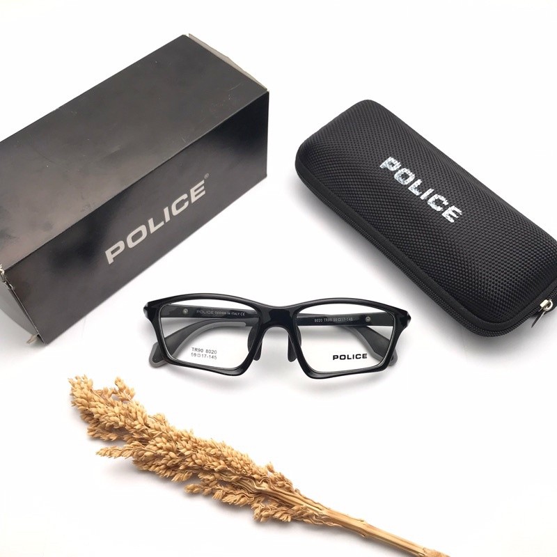 KACAMATA POLICE 8010 FASHION SPORT PRIA WANITA GAYA TRENDY SPORTY KEKINIAN FRAME PLUS MINUS .