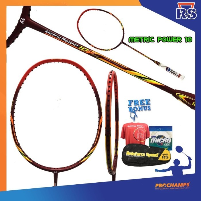 RS METRIC POWER 10 N II RAKET BADMINTON ORIGINAL
