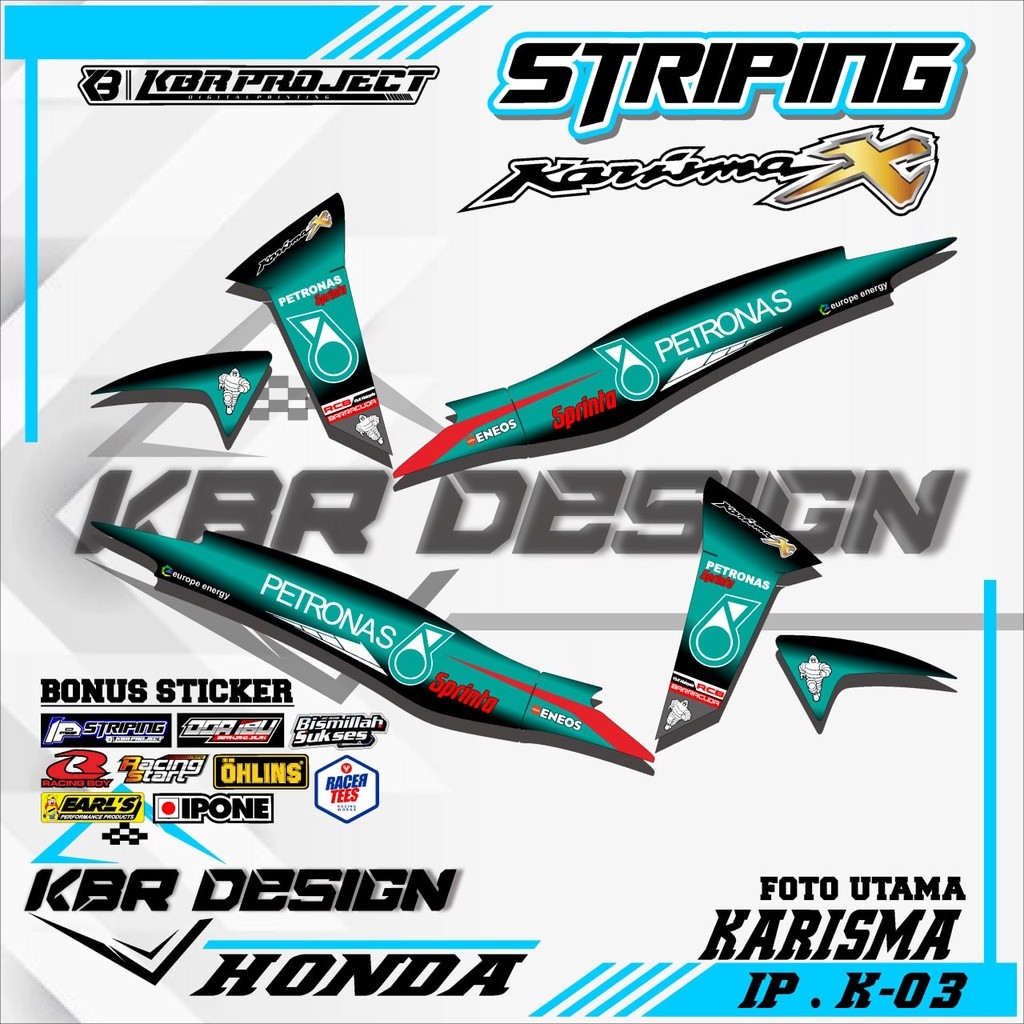 Karisma Sticker Striping Variasi Motor Karisma