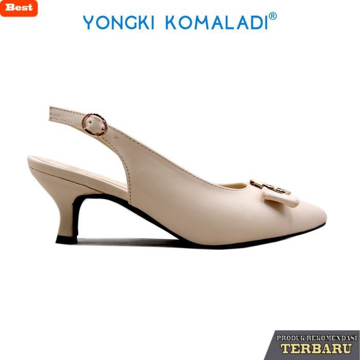 sandal wanita trend sekarang [ ORIGINAL ] YONGKI KOMALADI HEELS OL-YSL7059-23 LADIES Merah Hitam Wan
