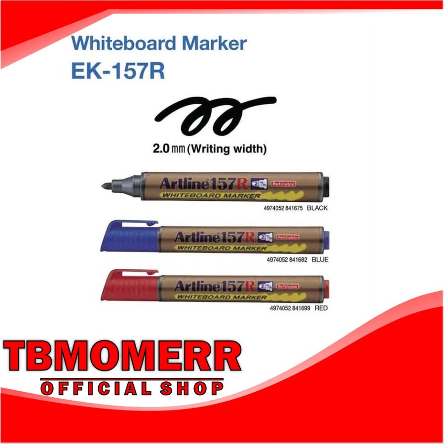 

SPIDOL EK-157R WHITEBOARD MARKER ARTLINE / SPIDOL WHITEBOARD