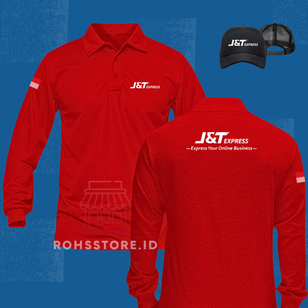 BONUS TOPI  Baju Tshirt Poloshirt Shirt T-Shirt Terbaru Fahsion Adem Jnt Express Expedisi Costume Sa