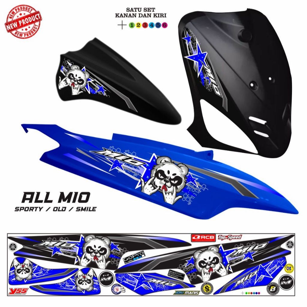 STIKER MIO SMILE / MIO SPORTY STRIPING KEREN STIKER KEREN