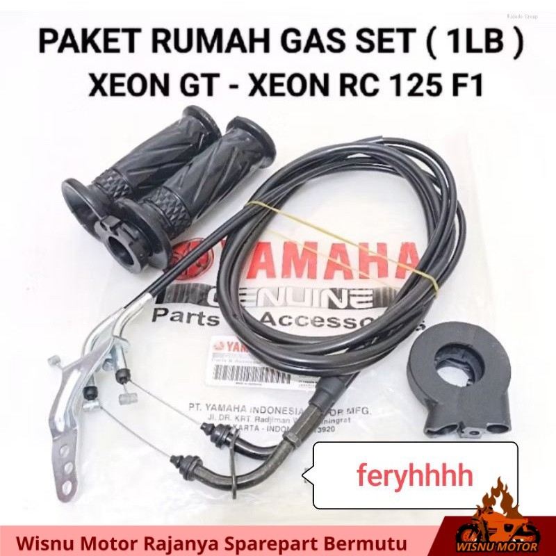 paket kabel gas + rumah gas + handgrip xeon rc / xeon gt 125