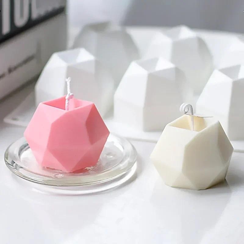 

3D Irregular Geometry Rubik's Cube Silicone Candle Mold Handmade Candle Soap Plaster Resin Making Kit Chocolate Cake Decoration