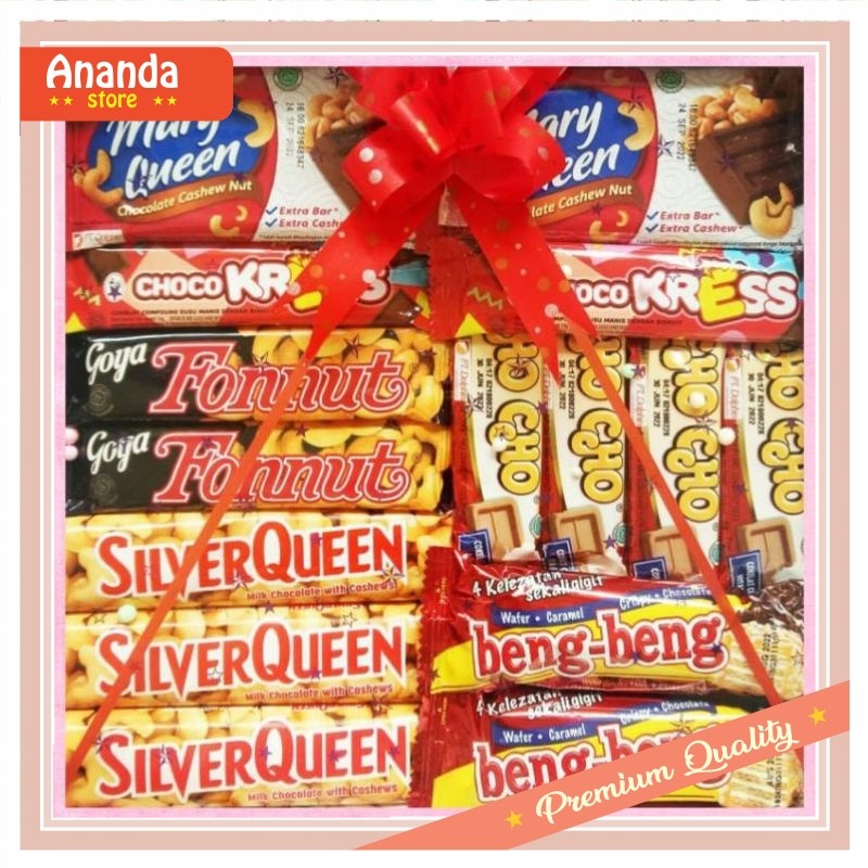 

Hampers murah Keren Promo Diskon / HAMPERS COKLAT GIFTBOX SET PAKET SPECIAL / KADO ULTAH/ VALENTINE/ WISUDA