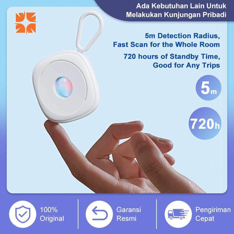 Baseus Detektor Kamera Tersembunyi Detektor Kamera untuk Inspeksi dan Pemindaian Kamera Hotel