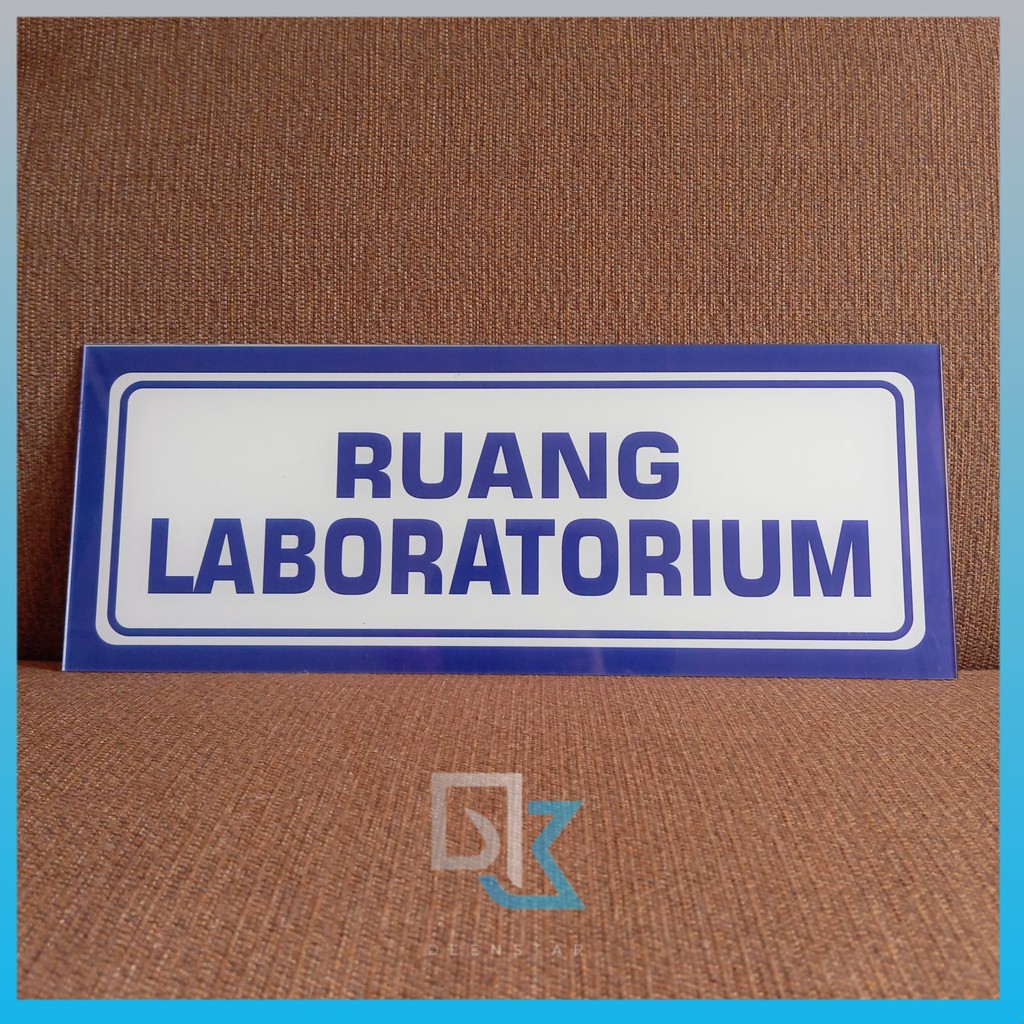 Akrilik ruang laboratorium, Akrilik nama ruang, Akrilik ruangan, Papan akrilik nama ruang