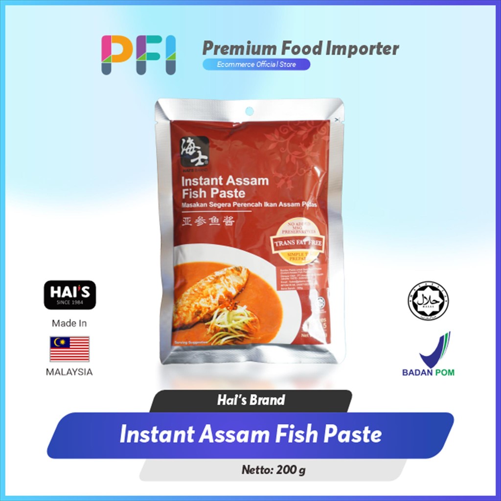 

Hais Instant Assam Fish Paste 200g - Bumbu Ikan Asem