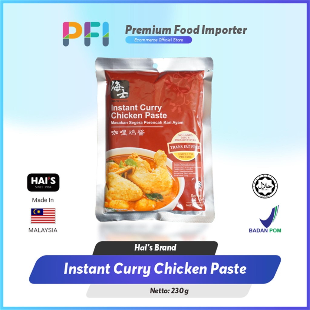 

Hais Instant Curry Chicken Paste 320g - Bumbu kari Ayam