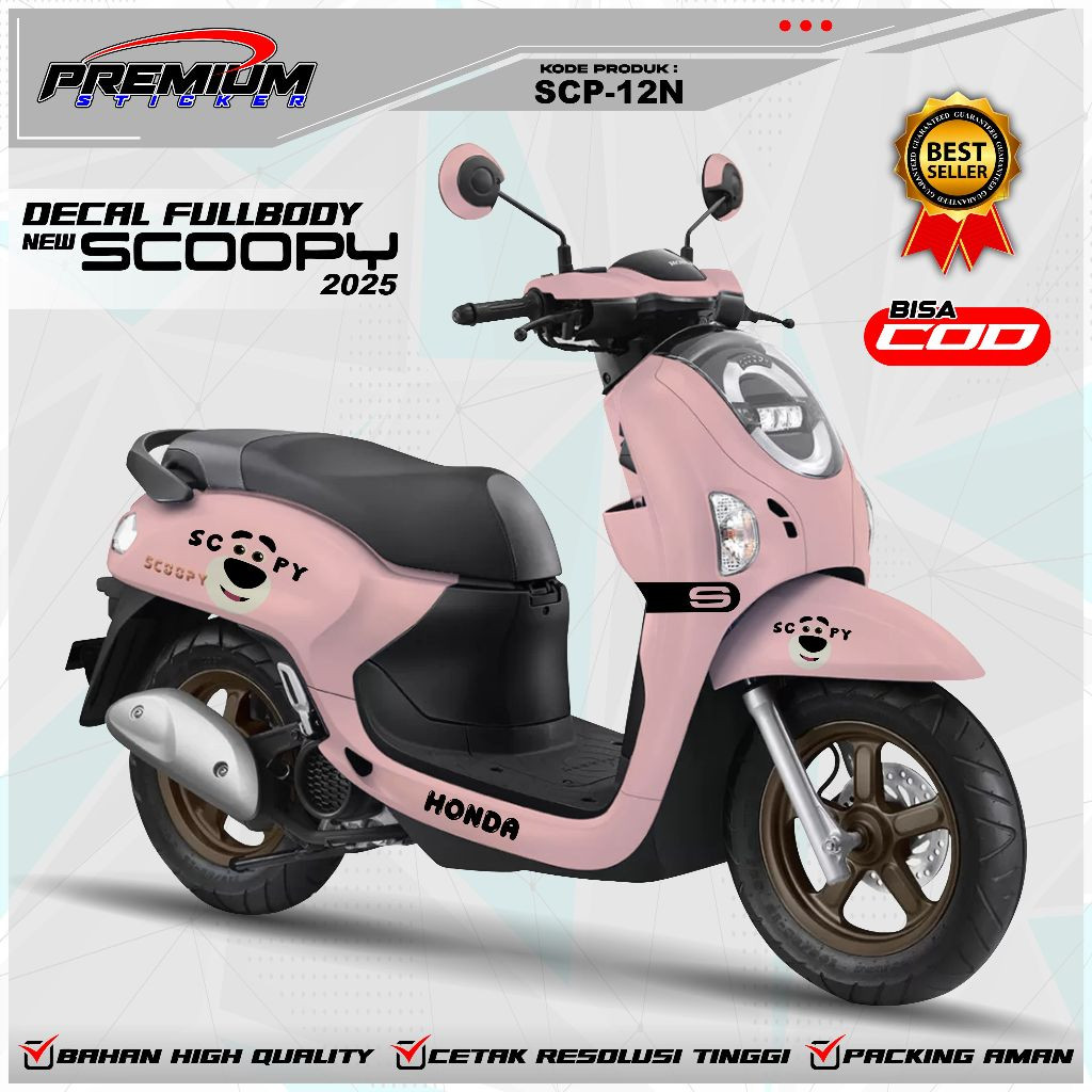 

STIKER DECAL SCO0PY 2025 TERBARU / STIKER SCOOPY TERBARU 2025 FULL BODY / COD / SCP-12