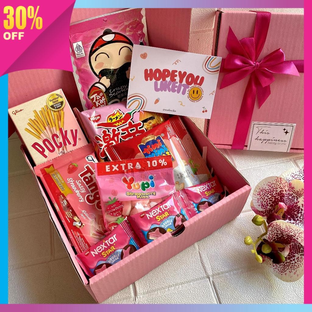 

Kado Pasangan Romantis Kreatif Unik Keren Murah / Hampers Snack Ulang Tahun Gift Box Wisuda Kado Sempro Hadiah Lebaran