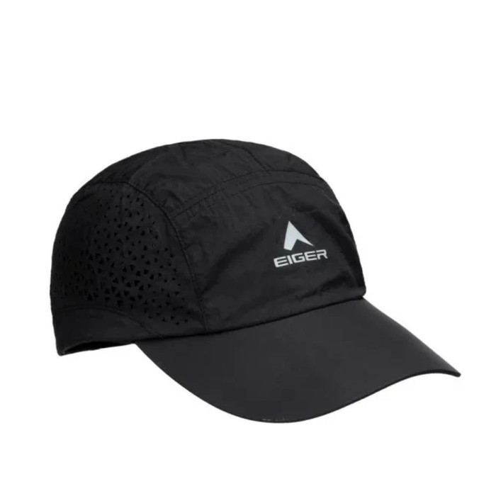 bismillahEIGER ASCENDING 1.0 CAP topi hiking running tracking ultralight  - hitam s-m SAJA