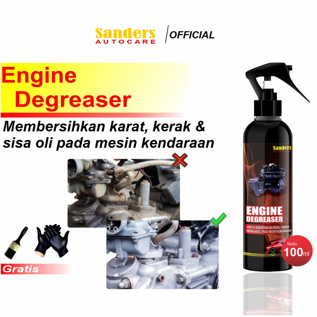 Sanders Penghilang Pembersih Kerak Karat Blok Mesin Motor Mobil Besi Engine Degreser Rust Blast Remo