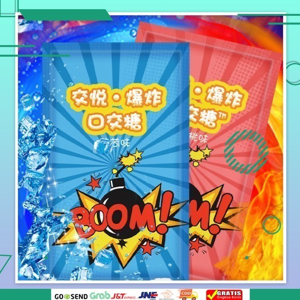 

ADULT TOYS// Permen meledak di mulut Jumping Candy - Mint