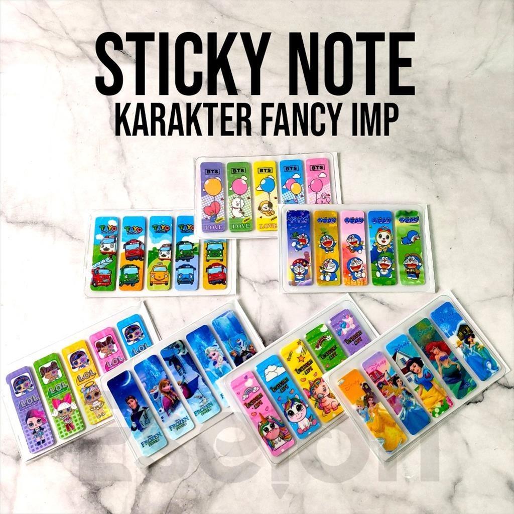 

[ES.JKT]sticky notes / pembatas buku / pembatas buku fancy / 1set stick notes 90 pcs